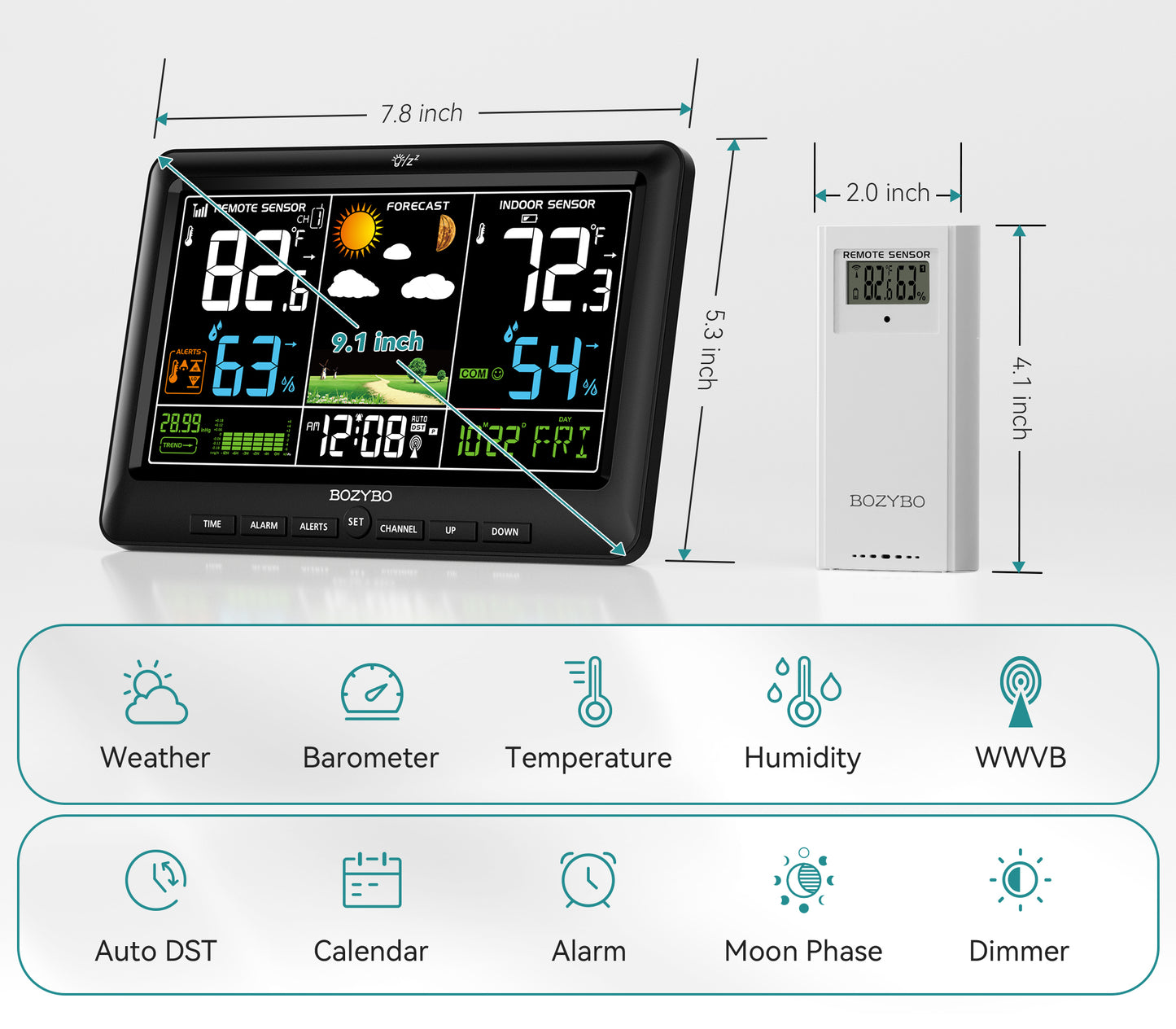 Remote Senzor for BOZYBO Weather Station KA006, KA003, KA001-2025